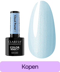 Claresa Cloud Pastel 1 parelmoer blauwe gellak